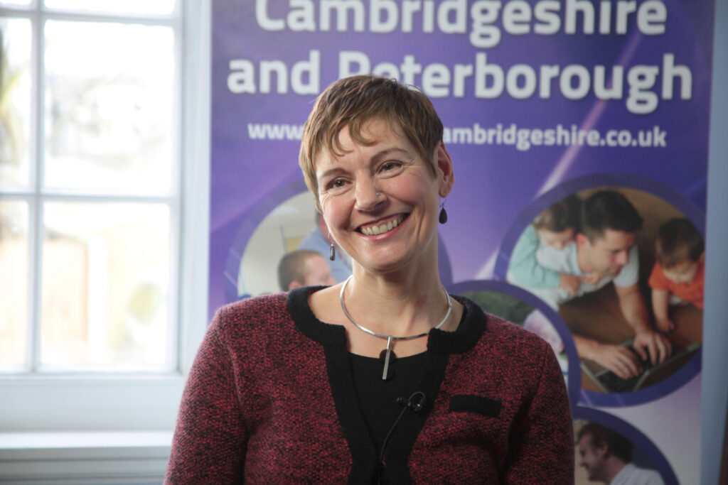 Noelle Godfery Programme Director Connecting Cambridgeshire smiling