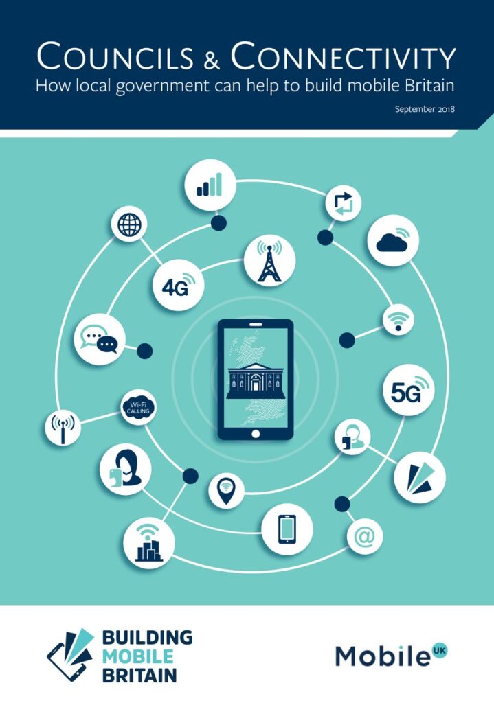 MobileUK Councils and Connectivity report: How local government can help to build mobile Britain infographic
