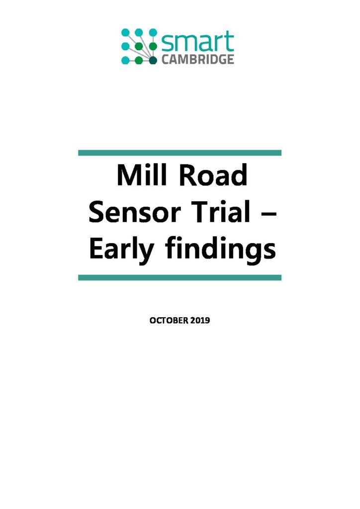 Mill Road Sensor Trial – Early Findings 2.0
