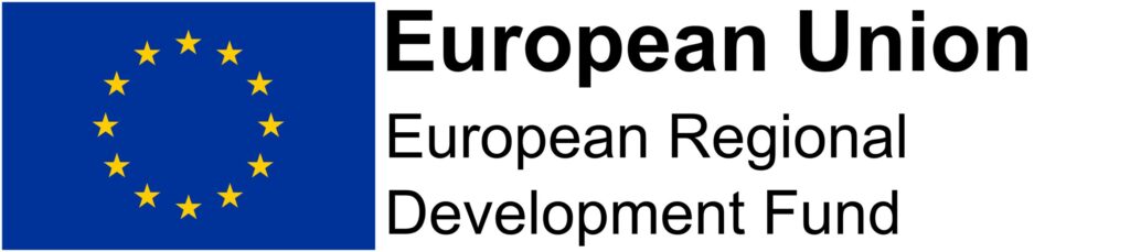 ERDF logo with a European flag.