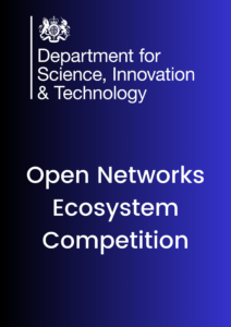 DSIT logo and the title 'Open Networks Ecosystem Competition'